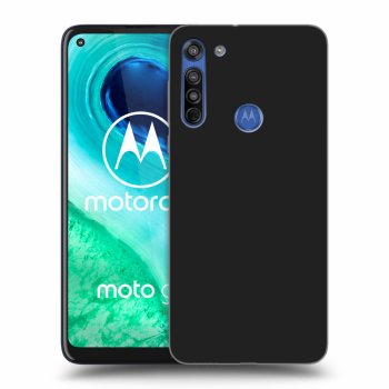 Picasee Motorola Moto G8 Hülle - Schwarzes Silikon - Clear