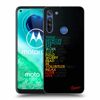 Picasee Motorola Moto G8 Hülle - Transparentes Silikon - Motto life