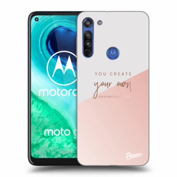 Picasee Motorola Moto G8 Hülle - Schwarzes Silikon - You create your own opportunities
