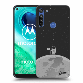 Picasee Motorola Moto G8 Hülle - Schwarzes Silikon - Astronaut