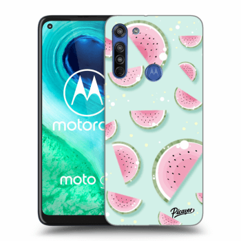 Picasee Motorola Moto G8 Hülle - Transparentes Silikon - Watermelon 2