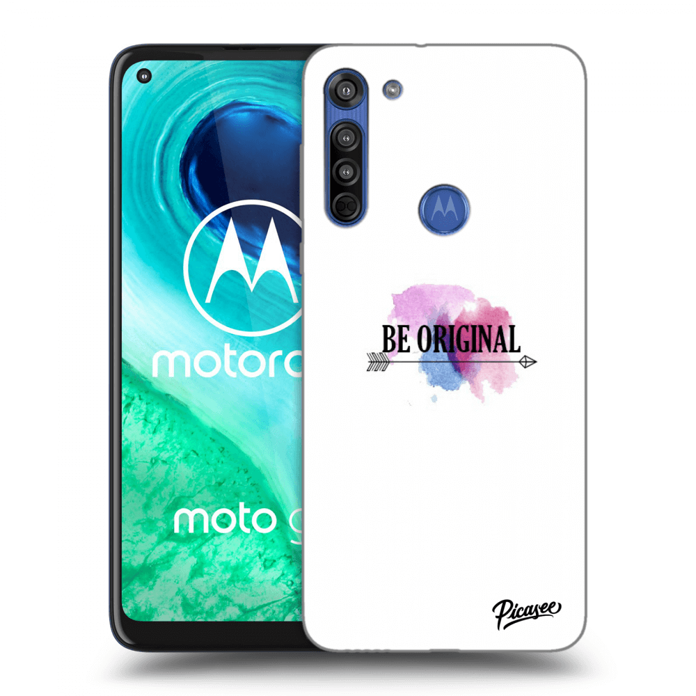 Picasee Motorola Moto G8 Hülle - Transparentes Silikon - Be original