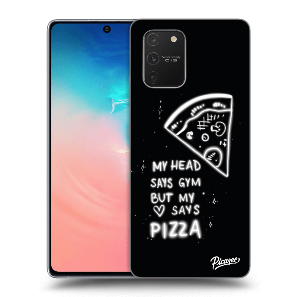 Picasee Samsung Galaxy S10 Lite Hülle - Schwarzes Silikon - Pizza