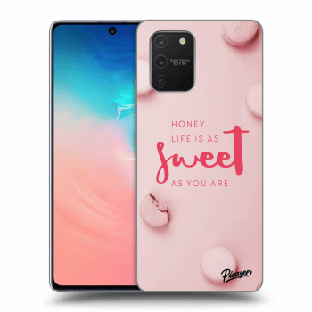 Picasee Samsung Galaxy S10 Lite Hülle - Schwarzes Silikon - Life is as sweet as you are