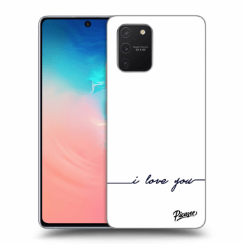 Picasee Samsung Galaxy S10 Lite Hülle - Transparentes Silikon - I love you