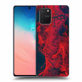 Picasee Samsung Galaxy S10 Lite Hülle - Transparentes Silikon - Organic red