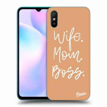 Picasee Xiaomi Redmi 9A Hülle - Transparentes Silikon - Boss Mama