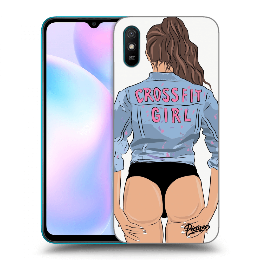 Picasee Xiaomi Redmi 9A Hülle - Transparentes Silikon - Crossfit girl - nickynellow
