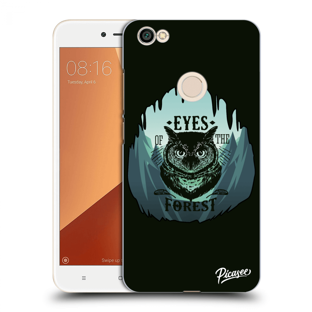 Picasee Xiaomi Redmi Note 5A Prime Hülle - Schwarzer Kunststoff - Forest owl