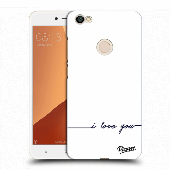 Picasee Xiaomi Redmi Note 5A Prime Hülle - Transparentes Silikon - I love you