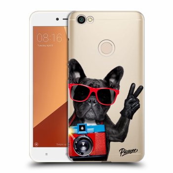 Picasee Xiaomi Redmi Note 5A Prime Hülle - Transparenter Kunststoff - French Bulldog