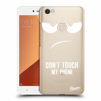 Picasee Xiaomi Redmi Note 5A Prime Hülle - Transparentes Silikon - Don't Touch My Phone