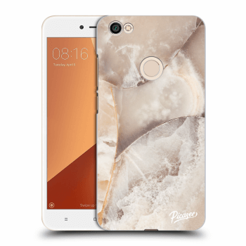 Picasee Xiaomi Redmi Note 5A Prime Hülle - Transparenter Kunststoff - Cream marble