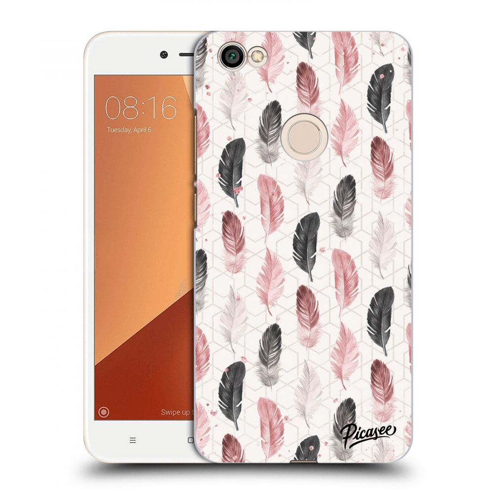 Picasee Xiaomi Redmi Note 5A Prime Hülle - Transparenter Kunststoff - Feather 2