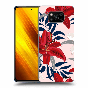 Hülle für Xiaomi Poco X3 - Red Lily