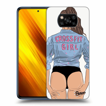Picasee Xiaomi Poco X3 Hülle - Transparentes Silikon - Crossfit girl - nickynellow