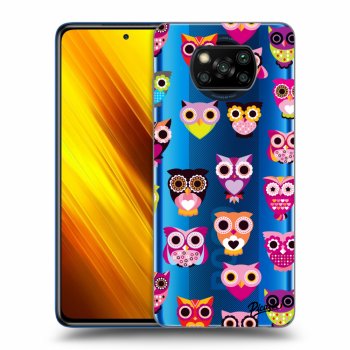 Picasee Xiaomi Poco X3 Hülle - Transparentes Silikon - Owls