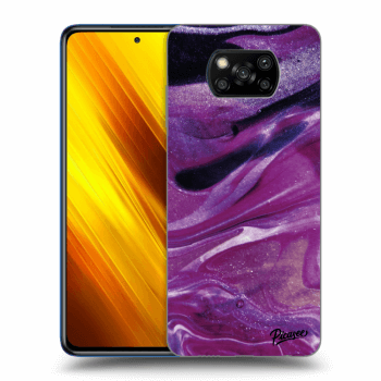 Hülle für Xiaomi Poco X3 - Purple glitter