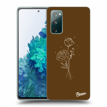 Hülle für Samsung Galaxy S20 FE - Brown flowers