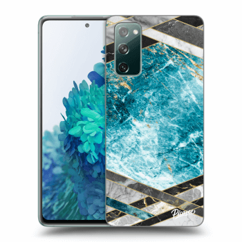Hülle für Samsung Galaxy S20 FE - Blue geometry
