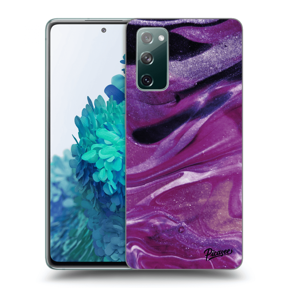 Picasee Samsung Galaxy S20 FE Hülle - Transparentes Silikon - Purple glitter