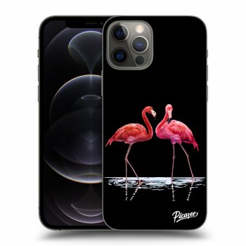 Hülle für Apple iPhone 12 Pro - Flamingos zu zweit