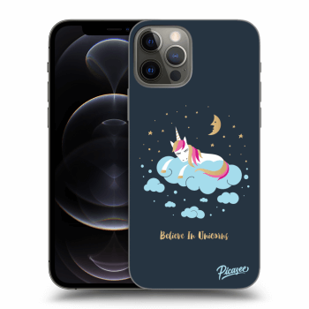 Picasee Apple iPhone 12 Pro Hülle - Transparentes Silikon - Believe In Unicorns