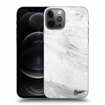 Hülle für Apple iPhone 12 Pro - White marble
