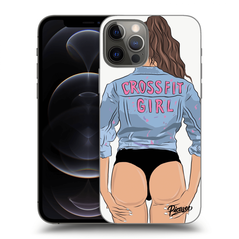 Picasee Apple iPhone 12 Pro Hülle - Transparentes Silikon - Crossfit girl - nickynellow