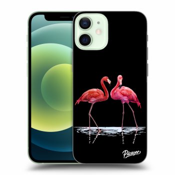 Hülle für Apple iPhone 12 mini - Flamingos zu zweit