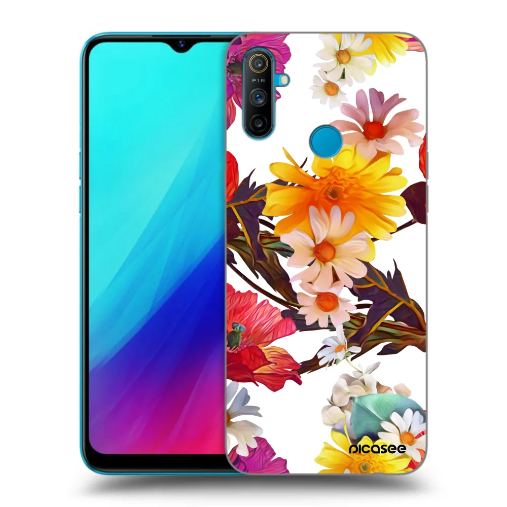 Picasee Realme C3 Hülle - Schwarzes Silikon - Meadow