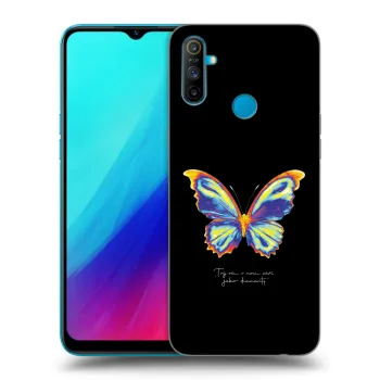 Hülle für Realme C3 - Diamanty Black