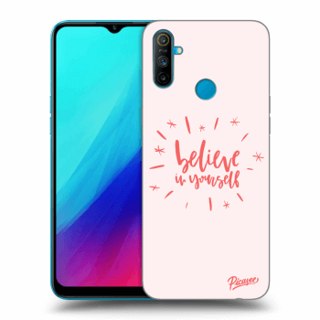 Picasee Realme C3 Hülle - Schwarzes Silikon - Believe in yourself