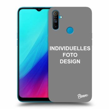 Picasee Realme C3 Hülle - Schwarzes Silikon - Individuelles Fotodesign