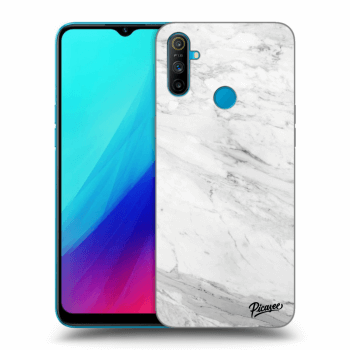 Hülle für Realme C3 - White marble