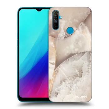 Hülle für Realme C3 - Cream marble