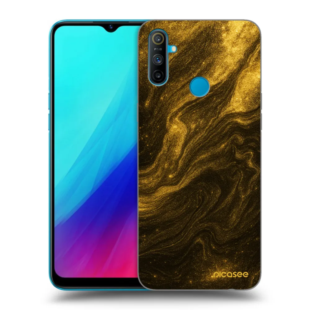 Picasee Realme C3 Hülle - Schwarzes Silikon - Black