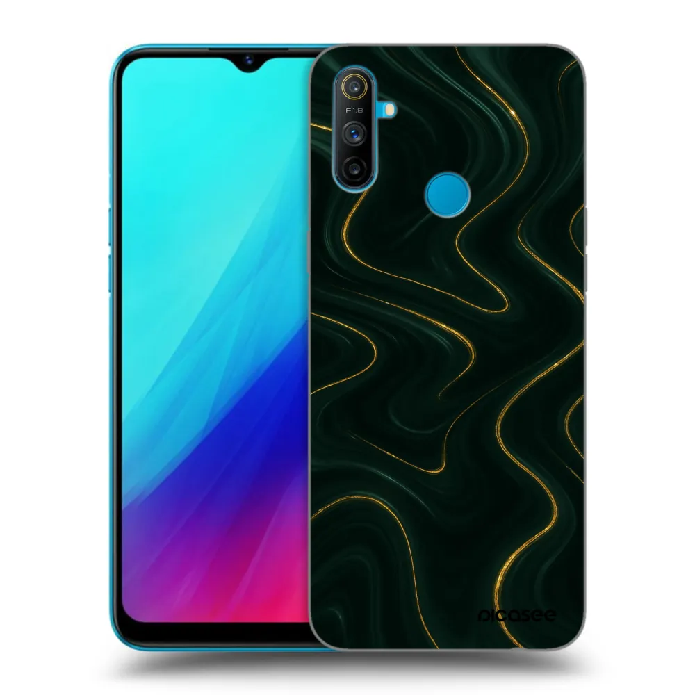 Picasee Realme C3 Hülle - Schwarzes Silikon - Vawes