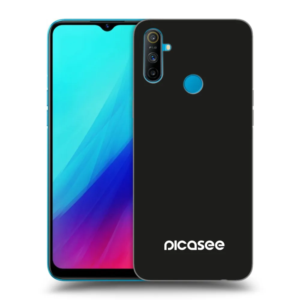 Picasee Realme C3 Hülle - Schwarzes Silikon - Picasee