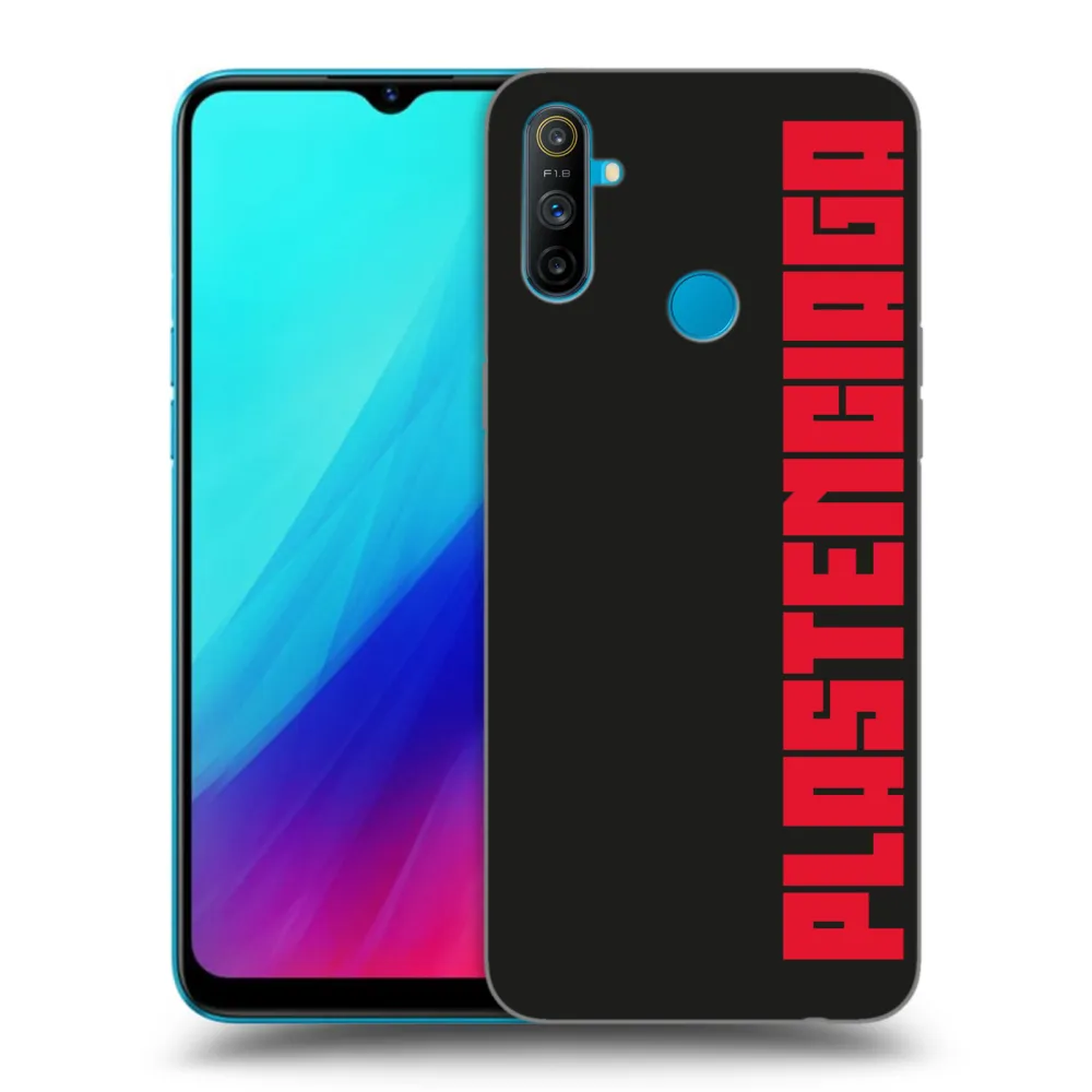 Picasee Realme C3 Hülle - Schwarzes Silikon - Plastenciaga