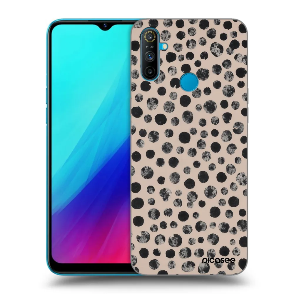 Picasee Realme C3 Hülle - Schwarzes Silikon - Dots