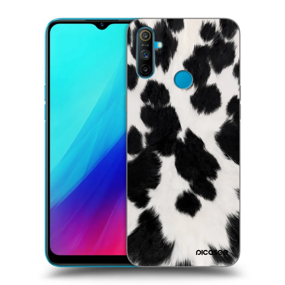 Picasee Realme C3 Hülle - Schwarzes Silikon - Black Moo
