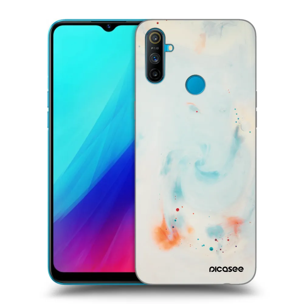 Picasee Realme C3 Hülle - Schwarzes Silikon - Splash