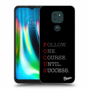 Picasee Motorola Moto G9 Play Hülle - Schwarzes Silikon - Focus