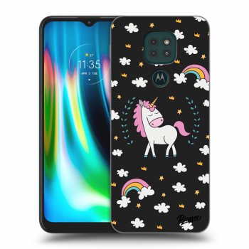 Hülle für Motorola Moto G9 Play - Einhorn Sternenhimmel