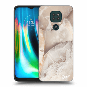 Hülle für Motorola Moto G9 Play - Cream marble