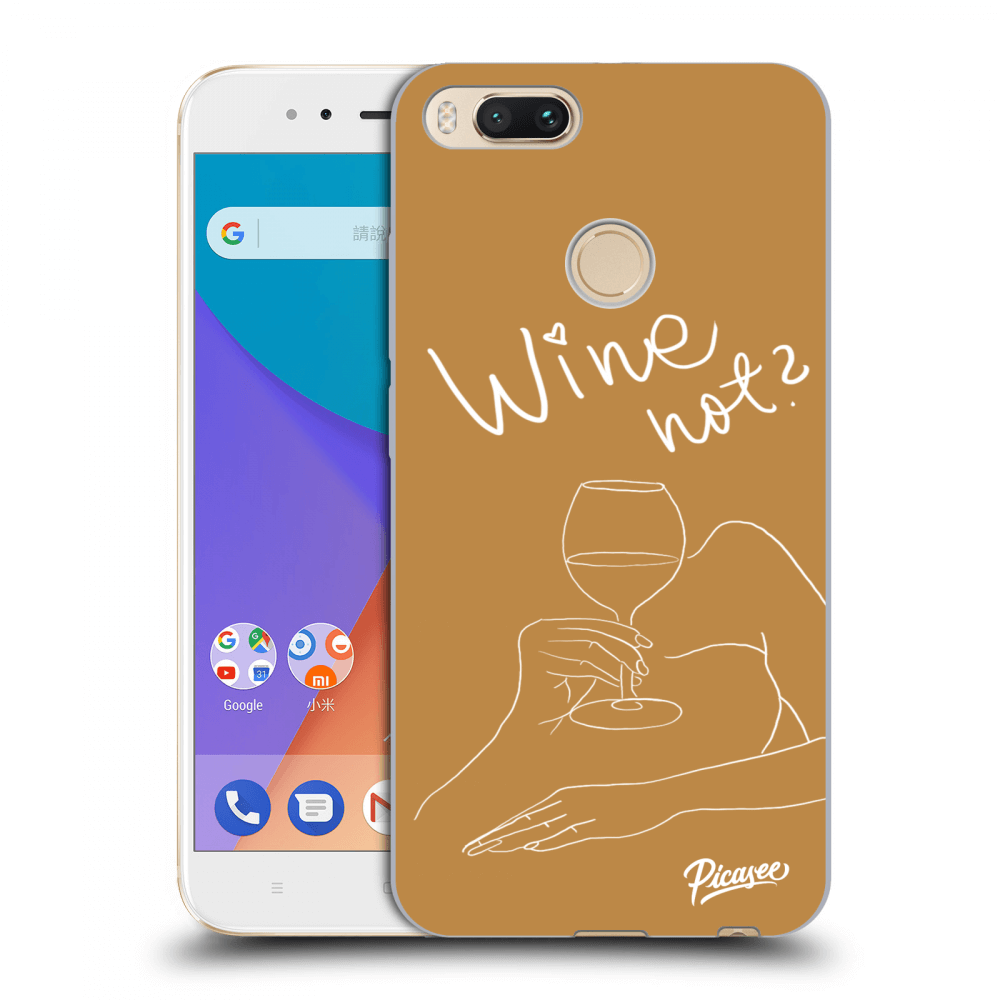 Picasee Xiaomi Mi A1 Global Hülle - Transparentes Silikon - Wine not