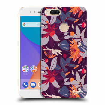 Hülle für Xiaomi Mi A1 Global - Purple Leaf