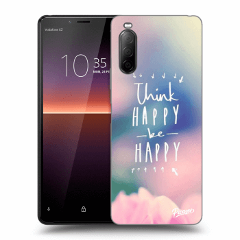 Picasee Sony Xperia 10 II Hülle - Transparentes Silikon - Think happy be happy
