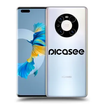 Picasee Huawei Mate 40 Pro Hülle - Transparentes Silikon - Picasee - new logo - black